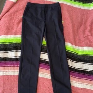 Navy straight pants